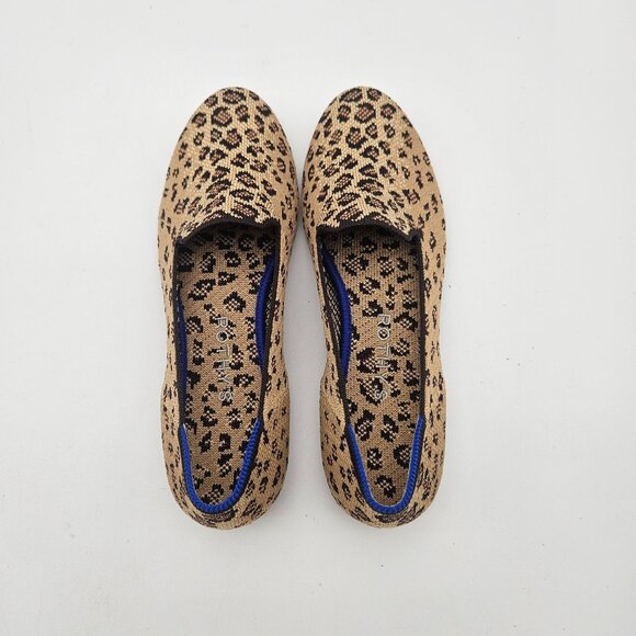 Rothys The Loafer Leopard Slip On Flats Womens Size 7 NEW - Picture 3 of 6